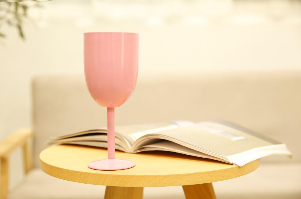 Stainless Steel Wine Glasses Cups.Double Walled Vacuum Insulated Wine Tumbler With Lid and Straw.Friendship,Christmas,Birthday Gifts for Women Men Friends Dad Mom(10oz Light Pink)