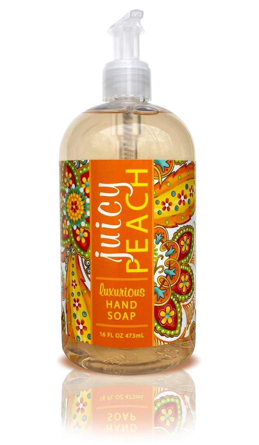 JUICY PEACH Shea Butter Hand Soap Enriched with Cocoa Butter 16 oz