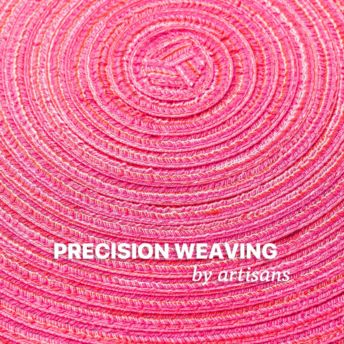 Round Placemats Set of 6 Woven Placemats Washable Braided Table Mats for Dining Table Heat Resistant Non-Slip Circle Place Mats(Blossom)