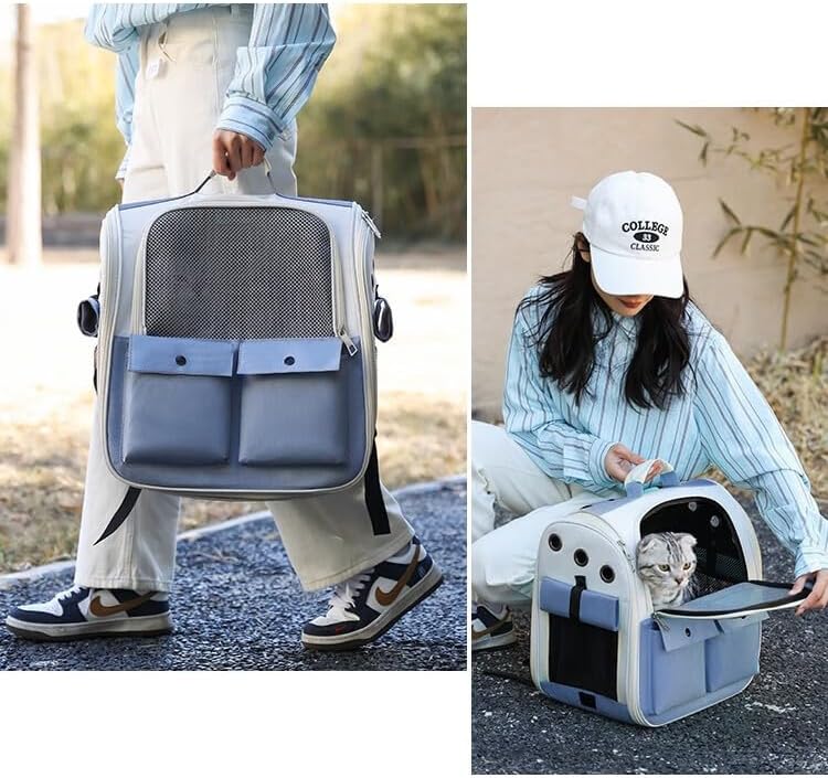 Cat Backpack Carrier for Cats and Small Dogs Small Animal (Pink)