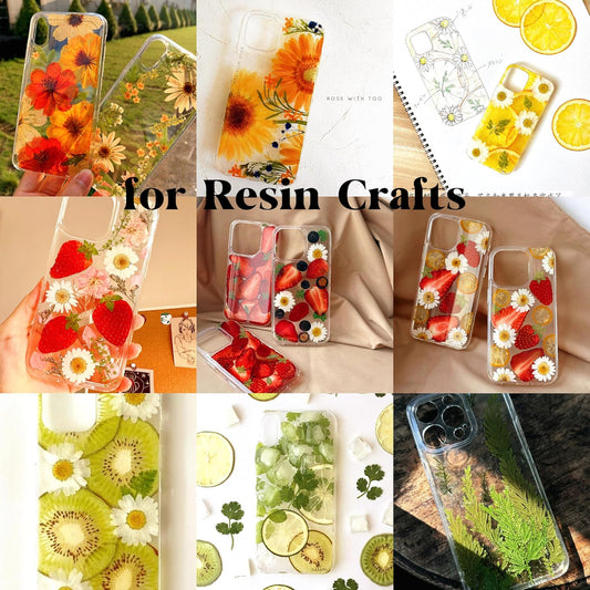 48 Pcs Real Dried Pressed Flowers Bulk Kit - Vacuum Packed Natural Petals for Resin Jewelry,DIY Candle/Soap/Photo Frame/Scrapbook Craft Making, Art Decorations (Colorful Style) (Peach Pink)