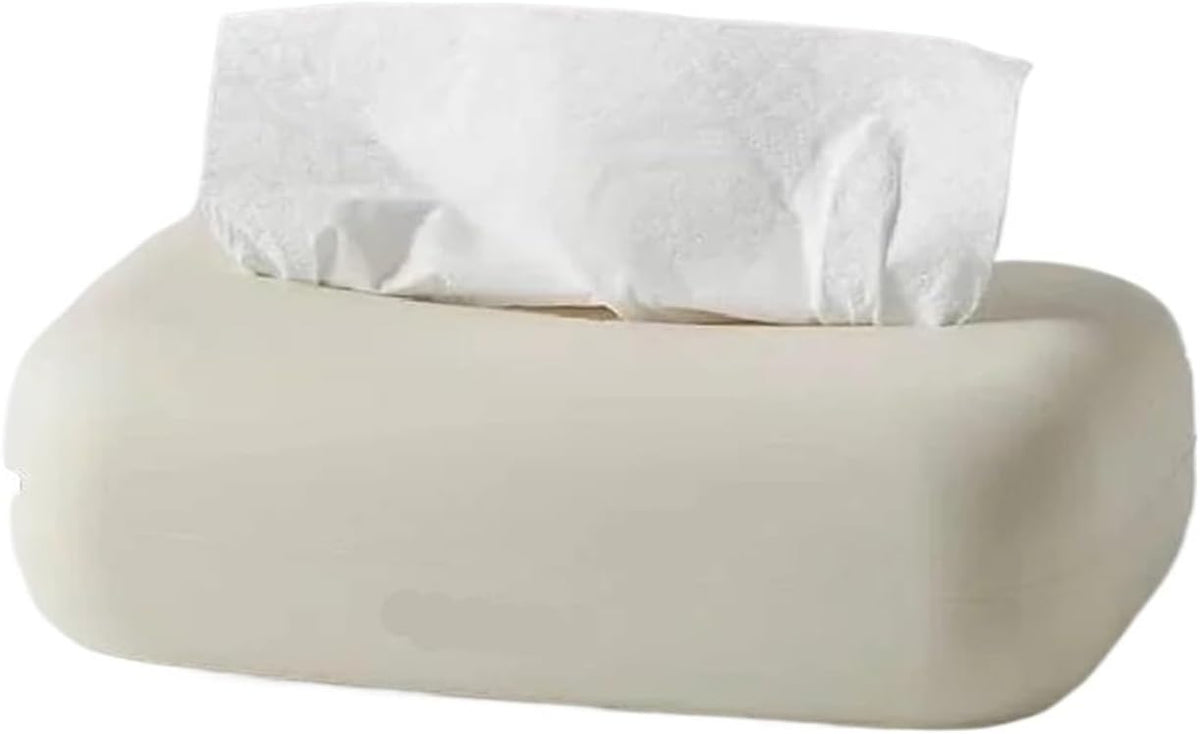 Light Tissues Soft Waterproof Tissues Box Cover Reusable Wet Wipes Box Holder Bathroom Kitchen Paper Holder(Pink)