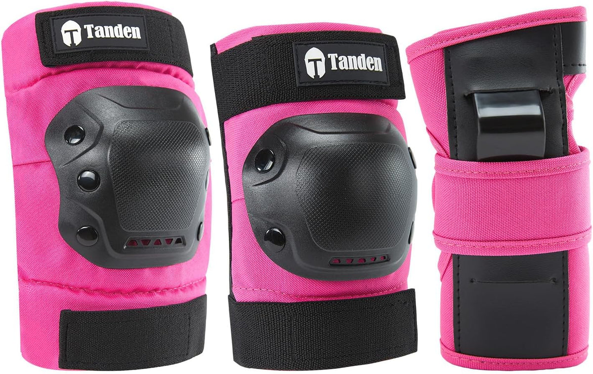 Skate Protective Gear Adult Knee Pads and Elbow Pads Set Wrist Guard