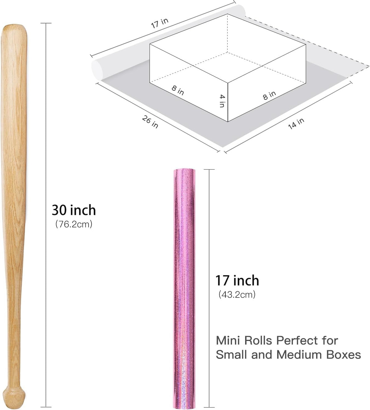 Pink Holographic Wrapping Paper Roll for Girls, Valentine's Day Pink Stars Gift Wrap for Birthday, Wedding, Mother's Day, Christmas, 17 Inches x 16.4 Feet