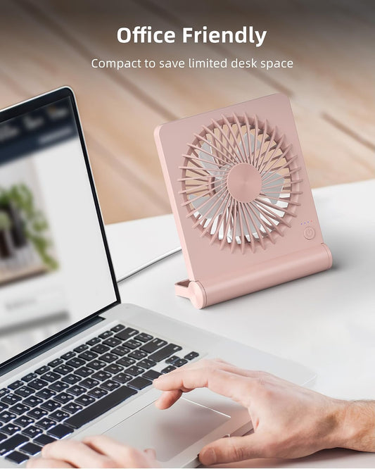 USB Desk Fan, Strong Wind Ultra Quiet Small Mini Fan
