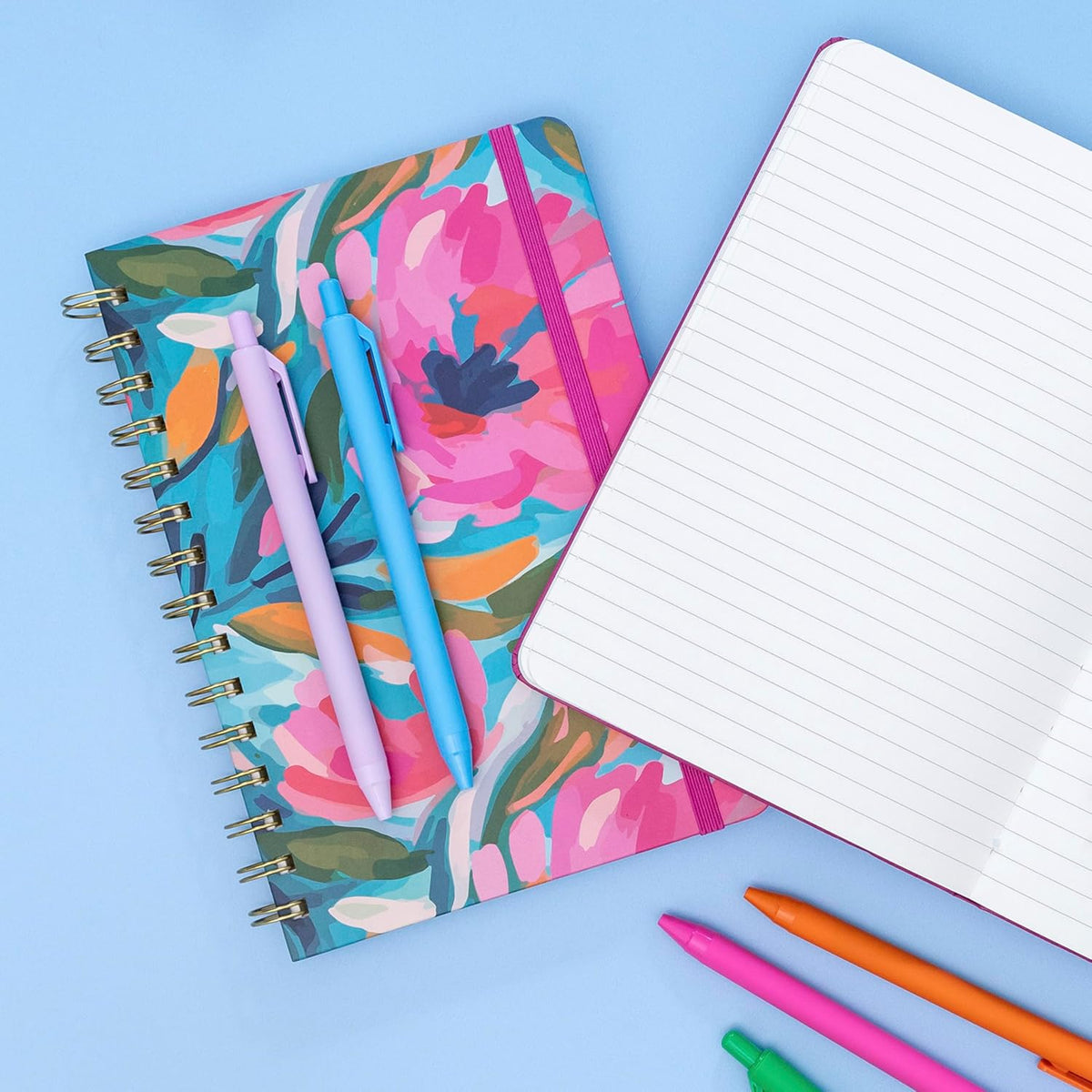 Lined Spiral Journal Notebook, (Blush), 160 Pages, Hardcover Journal for Women & Men, Medium 5.5 in x 8 in - 100 GSM, Thick Paper, Spiral Notebook for Work, School & Journaling