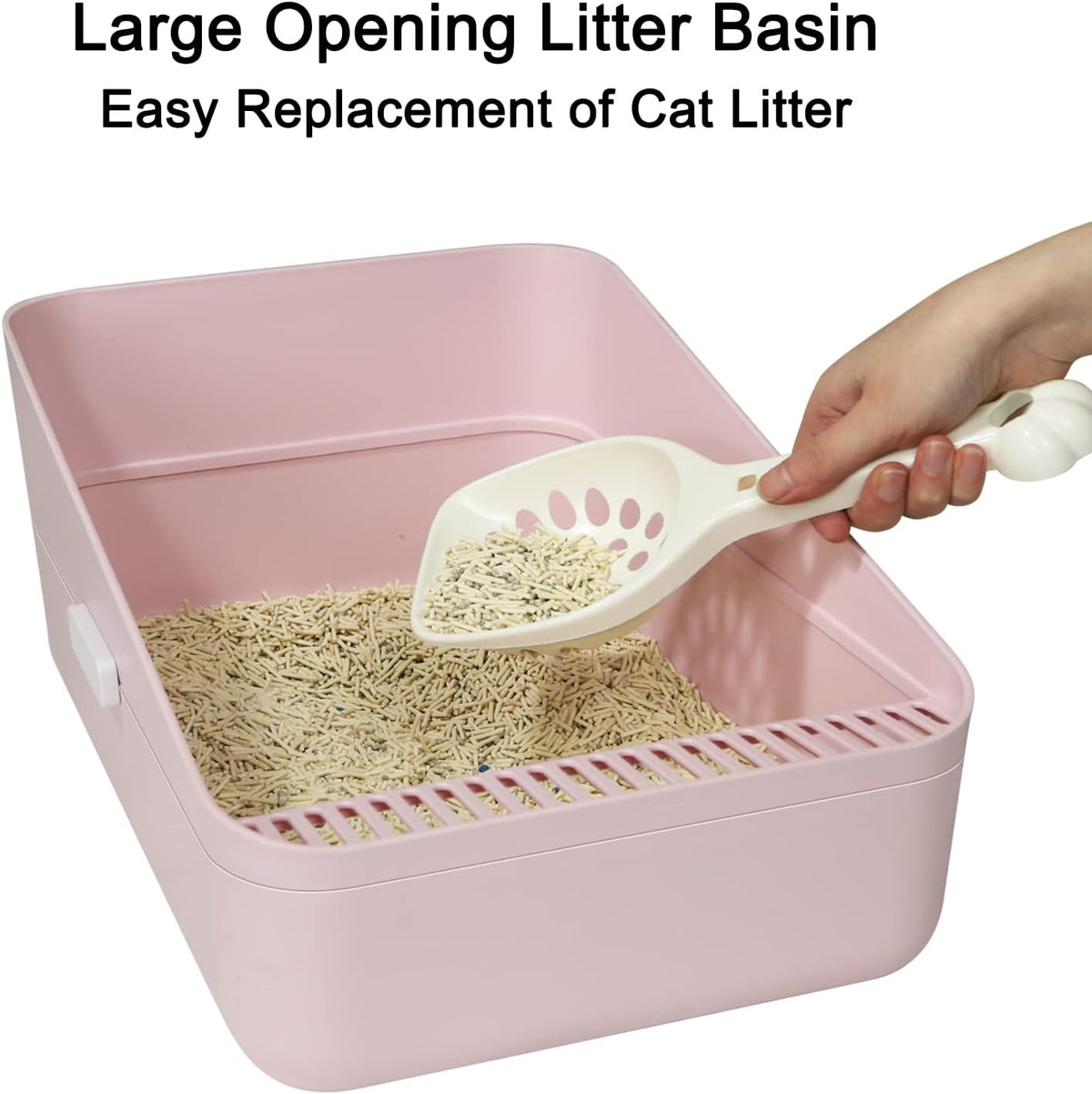 Small Cat Litter Box: Removable Tray for Cats Under 8 lbs
