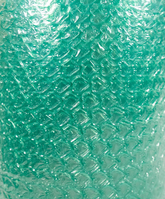 Bright Pink Heart-Shaped Air Cushion Packaging Roll 12 Inch x 15 Feet, Protective Packing (Dark Green)