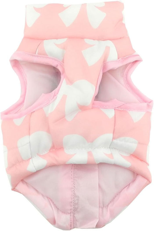 New Various Pet Cat Dog Soft Padded Vest Harness Small Dog Clothes Pink Bow S, Model: BFL049-Pink-S