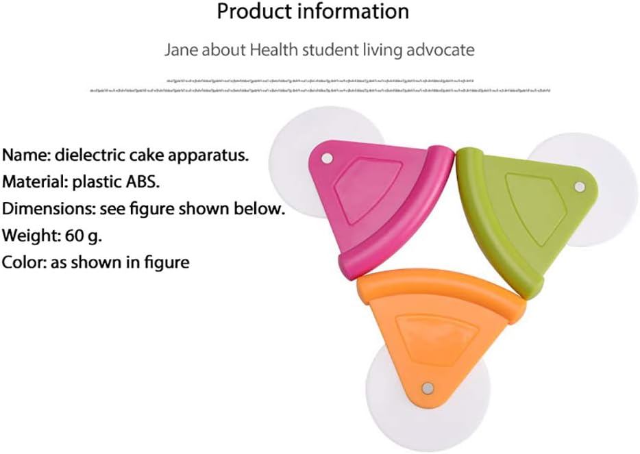 Plastic Pizza Cutter Food Grade ABS Slicing Tool Ergonomic Handle with Safety Features for Cakes Breads and Pastries (pink)