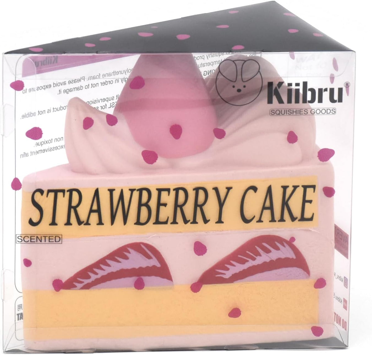 Strawberry Shortcake Squishy Birthday Cake Squeeze Colossal Slow Rising Squishies Scented Toy Gift (Pink)