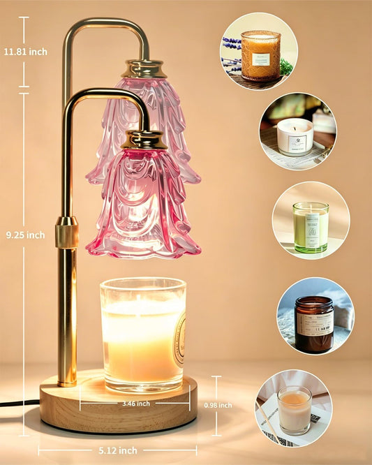 Candle Warmer Lamp with Timer, Pink Birthday Gifts for Women
