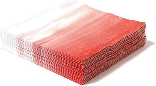ForYourParty Ombre Patterned Party Napkins (Coral) Pack of 20