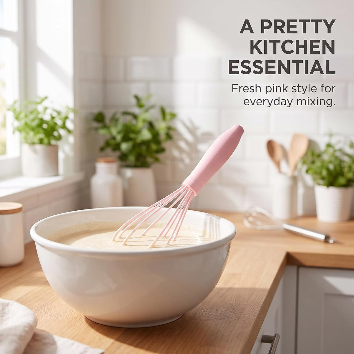 1Pc Pink Multifunctional Egg Whisks,Manual Egg Beaters Mini Egg Mixers Egg Stirrers,Creative Cream Whisks Kitchen Utensils Baking Tools, Cooking Utensils,Kitchen and Dining, Easy to Use,Small Size