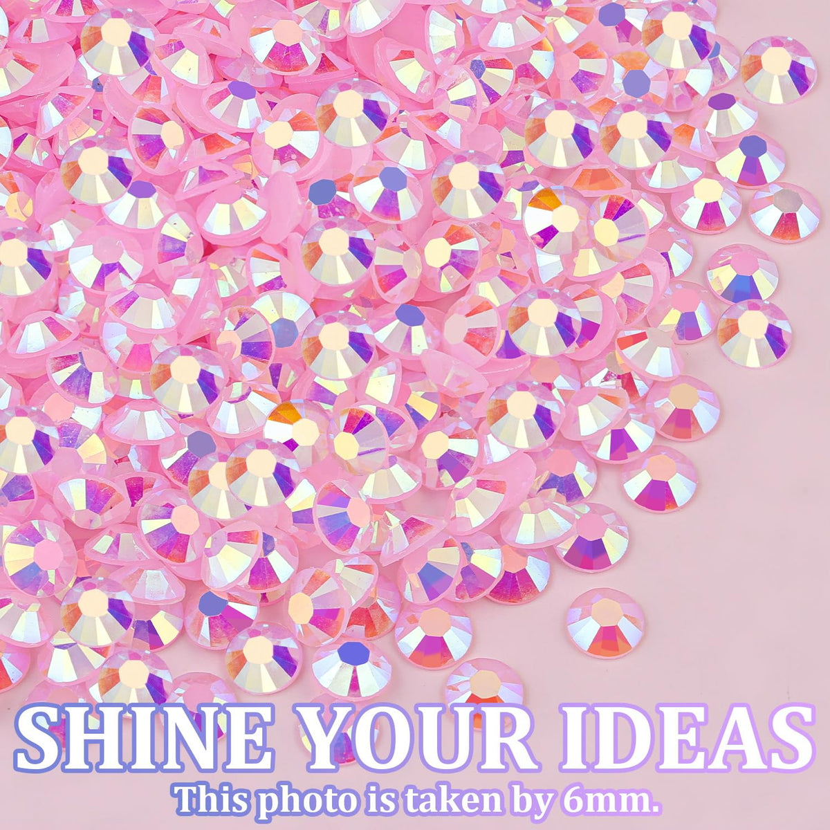30000Pcs Resin Jelly Rhinestones with Tweezers for Crafting, Light Pink AB Flatback Gems, Bedazzling Crystal with 3Pcs 10ml B7000 Jewelry Glue for DIY Crafts Clothing Tumblers Shoes Fabric Nail Art