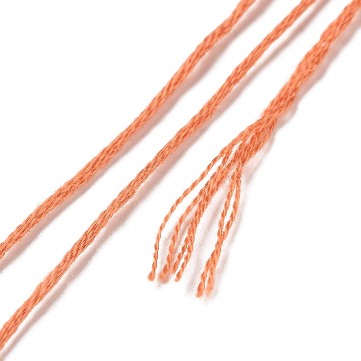 70 Yards Handmade Polyester Embroidery Floss Crewel Cross Stitch Threads 0.5mm 6-Ply Embroidery Thread Bulk for Beginners Adult DIY Sewing Knitting Supplies (PeachPuff)