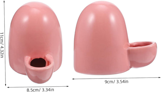 Mini Pet Water Dispenser for Small Animals Pink Hamster Drinking Fountain Quiet and Easy to Use for Mice Hedgehogs and Other Little Pets