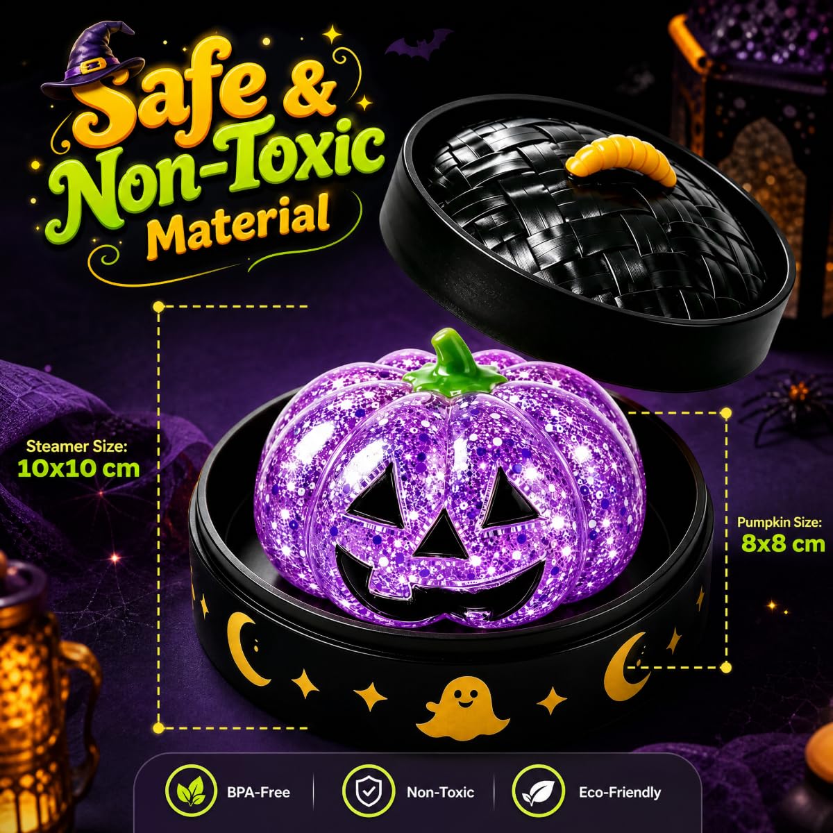 Halloween Pumpkin Squishy Blind Box with Steamer