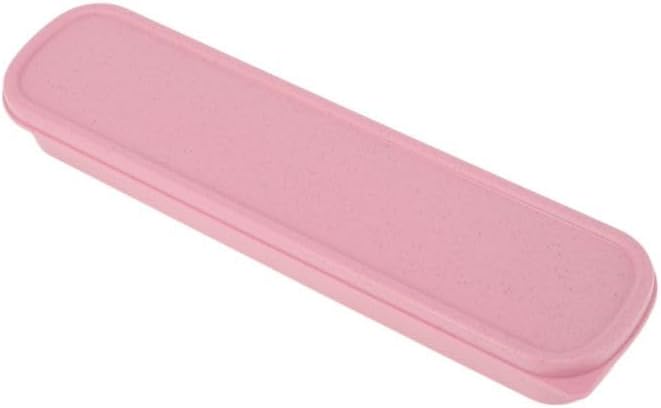 Livvera 410 Stainless Steel Spoon and Chopsticks Set with Portable Box, Gold Tone and Pink – 1 Set