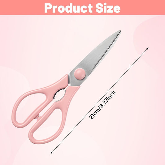 Pink Kitchen Scissors for Food Pink Cooking Scissors