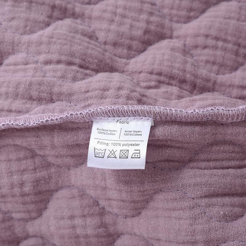 Women 100% Cotton Gauze Winter Robe Warm ThickQuilted Fluffy Housecoat Cozy Lightweight Spa Bathrobes