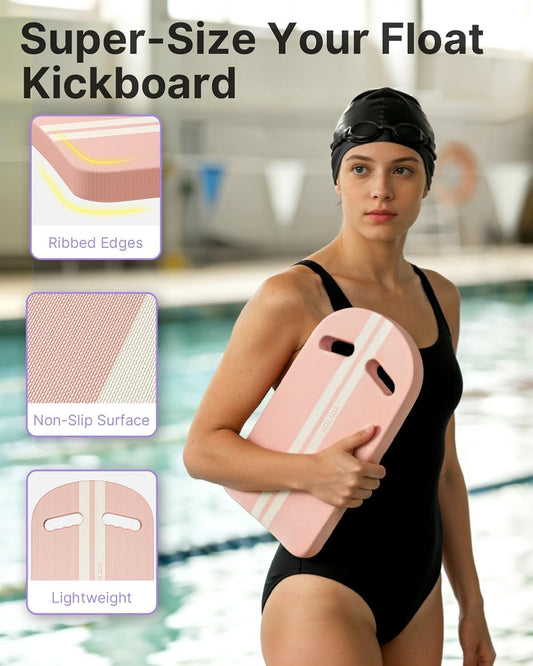 Swim Kickboard,High-Buoyancy Swimming Kickboard for Kids, EVA Foam Kickboard for Swim Training, Non-Slip Kick Board for Pool Workouts