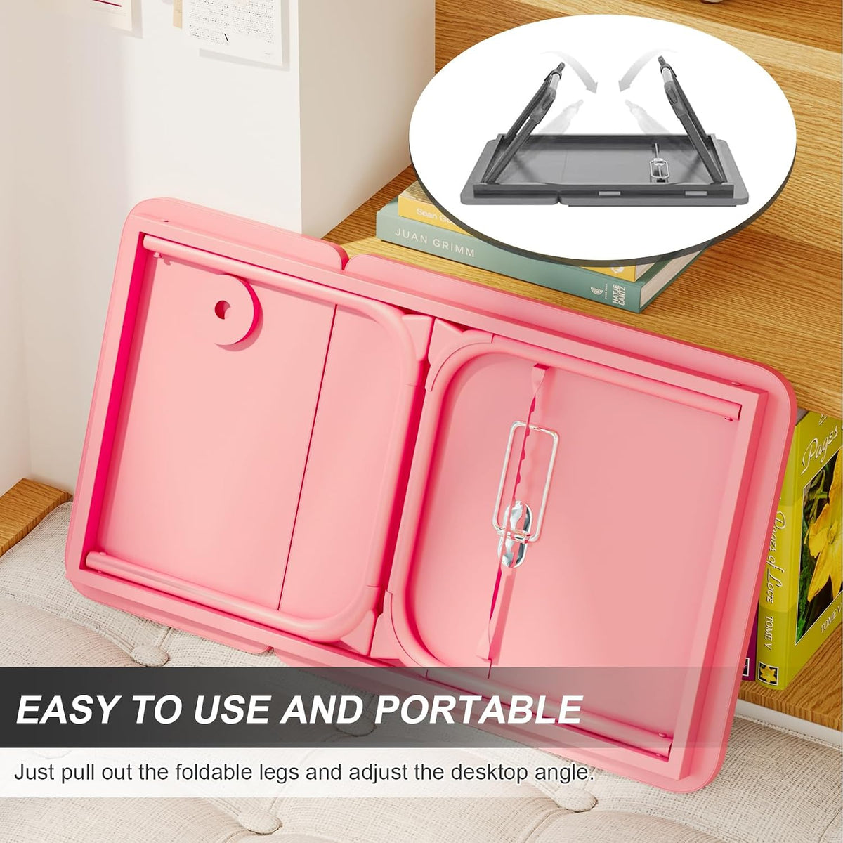 Adjustable Laptop Desk for Bed with 5 Angles