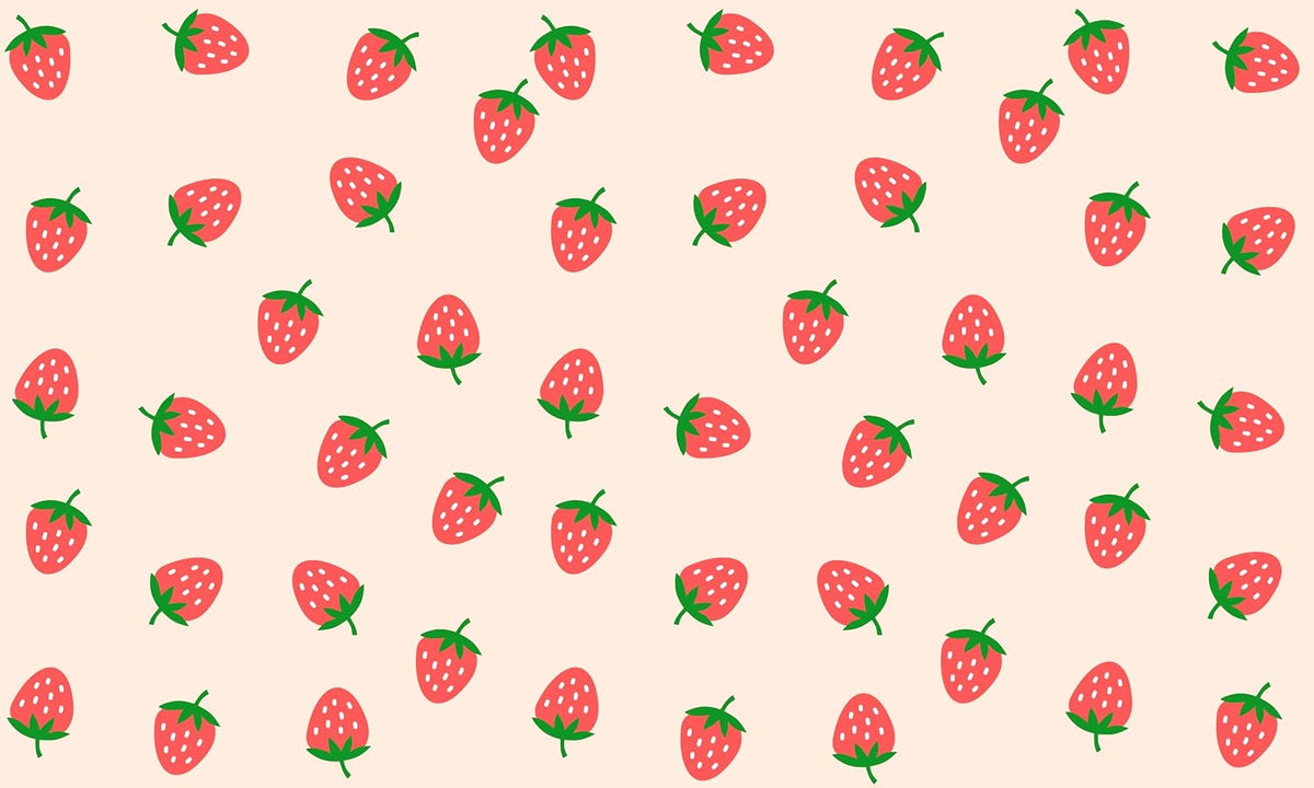 Strawberry Kitchen Decor-Pink Drying Mat,Absorbent and Non-Slip Kitchen Mat for Sink,Dish Rack Coffee Bar,Cute Kitchens Mats that Protects Countertops Dries Dishes Fast 12x20 Inches