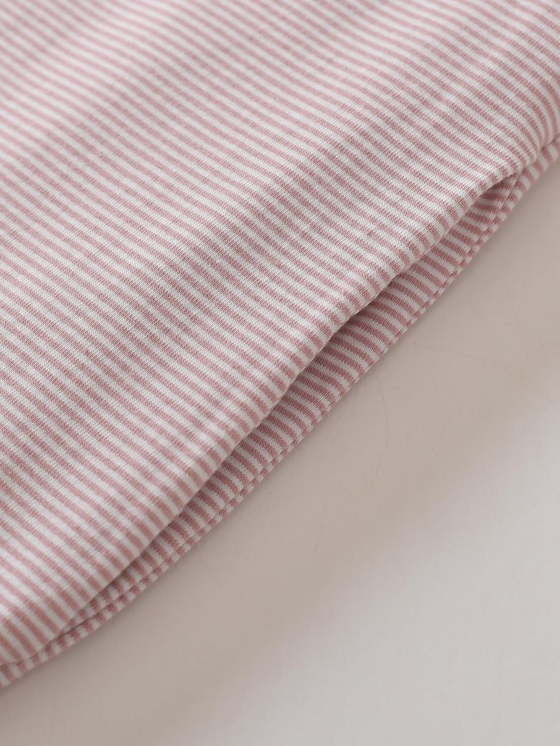 Women's Striped Cotton Robe Lightweight Long Bathrobe