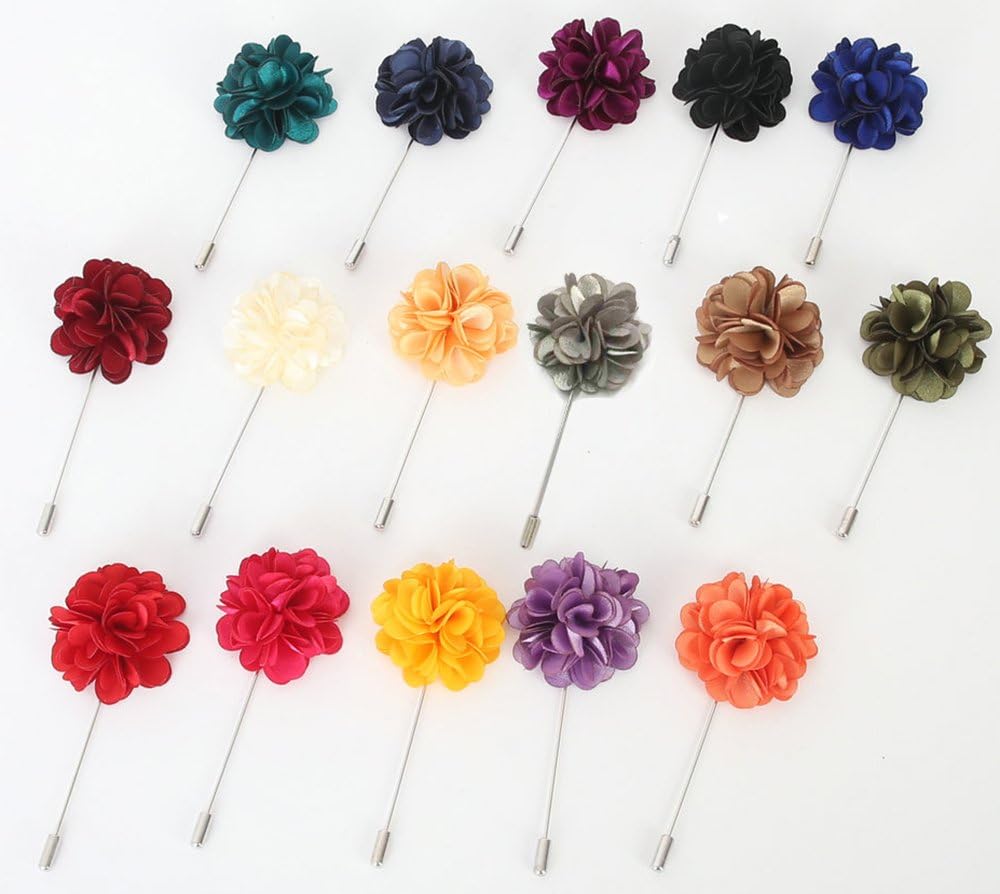 Gentleman's Essentials Premium Handmade Flower Lapel Pin Boutonniere