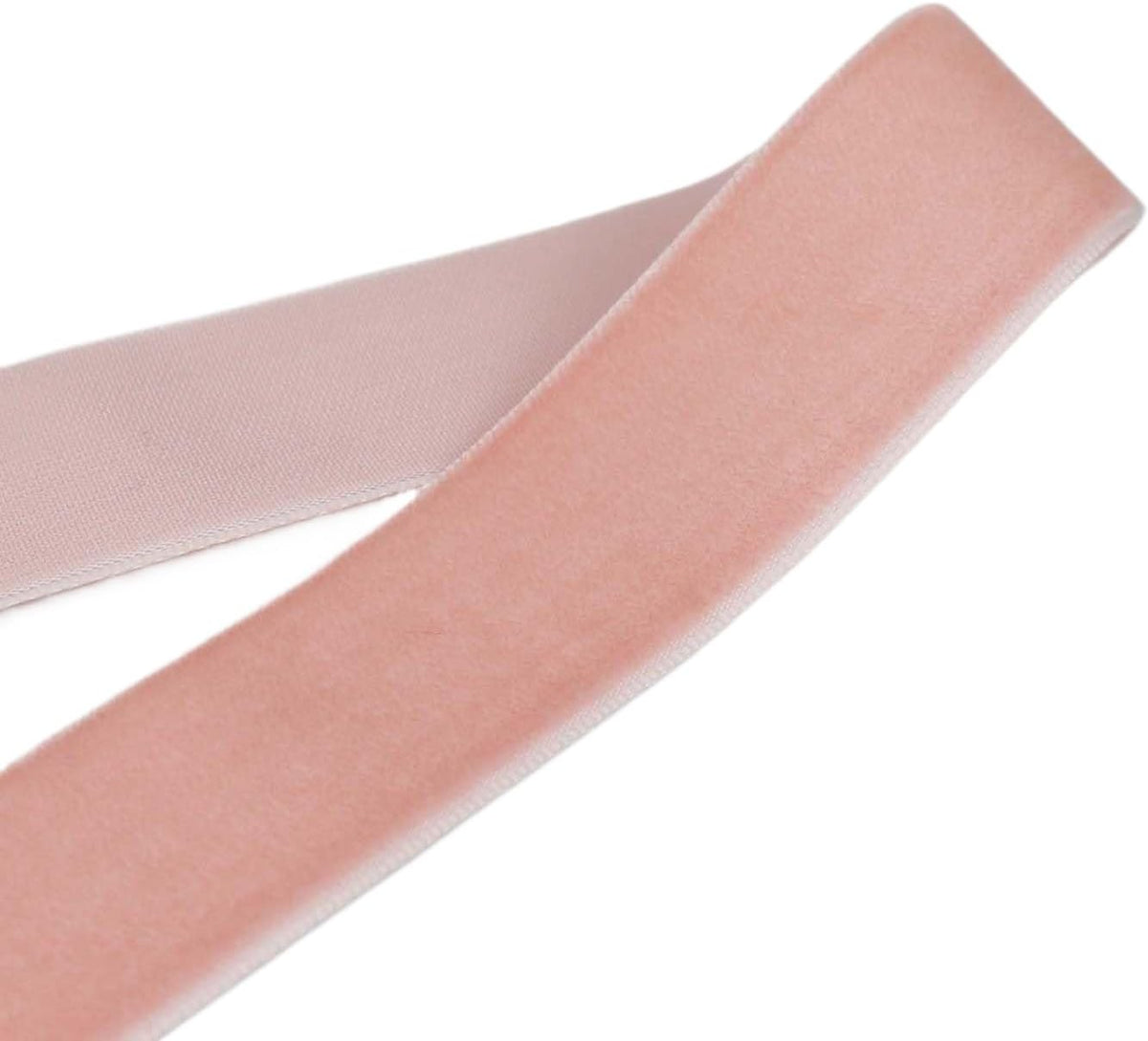 Velvet Ribbon for Gift Wrapping Christmas Decoration (05 (Light Peach), 1" (25mm) x 5 Yards)