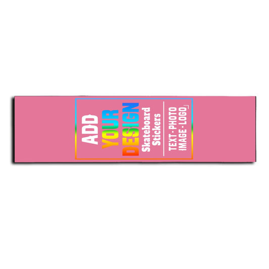 sophiehome Custom Personalized Customize Image/Logo Skateboard Sticker Upload Your Logo or Image Design Dark Pink