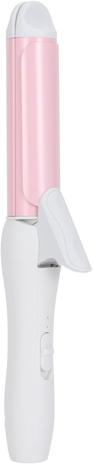 Ceramic 1.6 Inch Big Barrel Curling Iron, Produces Flawless Waves, Curling Iron for Use on Medium and Long Hair, 2 Heat Setting Curling Iron, Auto Shut-Off,Pink