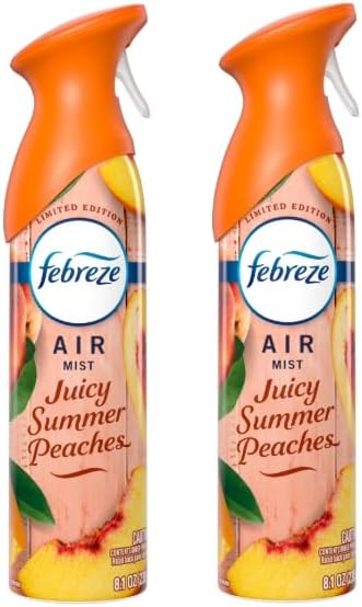 Air Mist Air Freshener Spray, Juicy Summer Peaches, 8.1oz (Pack of 2)