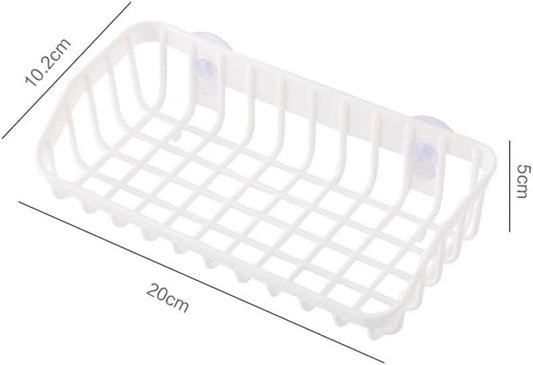 Pink Multifunctional Drain Rack, Hanging Storage Rack Drain Rack Sink Shelf Suction Cup Dishwashing Soap Sponge Holder for Kitchen Accessories Racks and Holders, Dish Racks