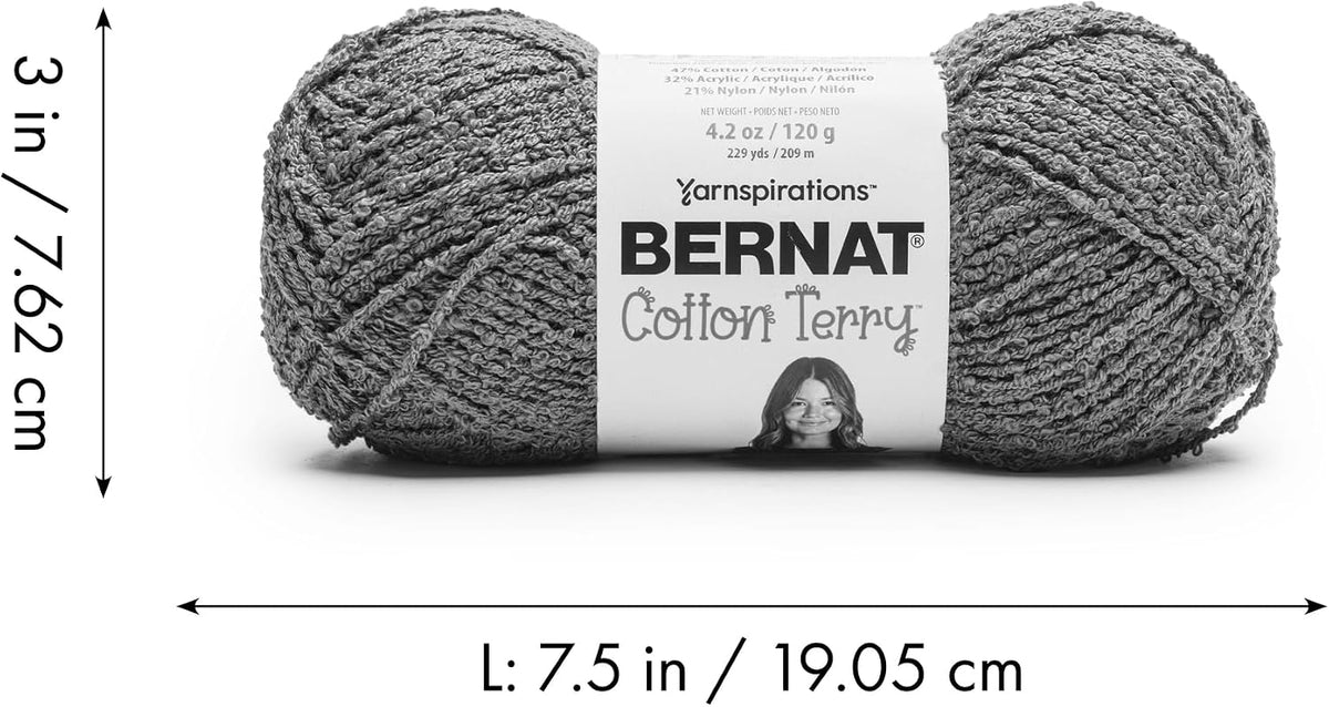 Cotton Terry Yarn for Crocheting Soft, Pale Peach, 3-Pack