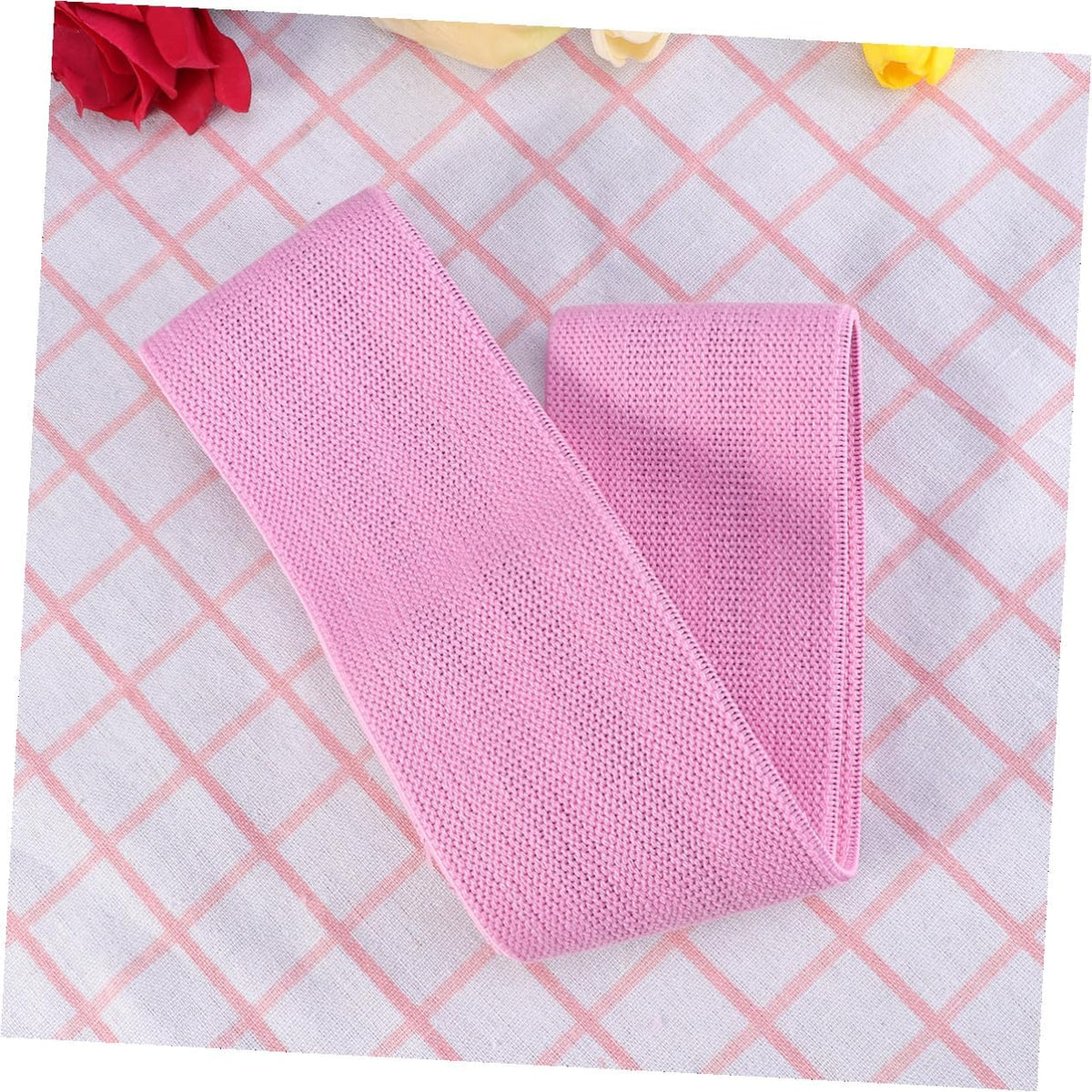 Hip Elastic Resistance Bands for Women Non-Slip Booty Builder for Leg Exercises and Butt Lifting Pink Fitness Loop for Squats and Gym Workout