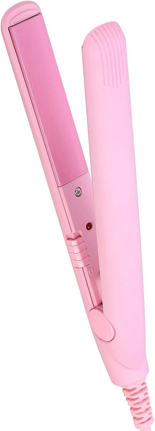 Mini Hair Straightener, 4 Colors 2 in 1 Mini Hair Straightener