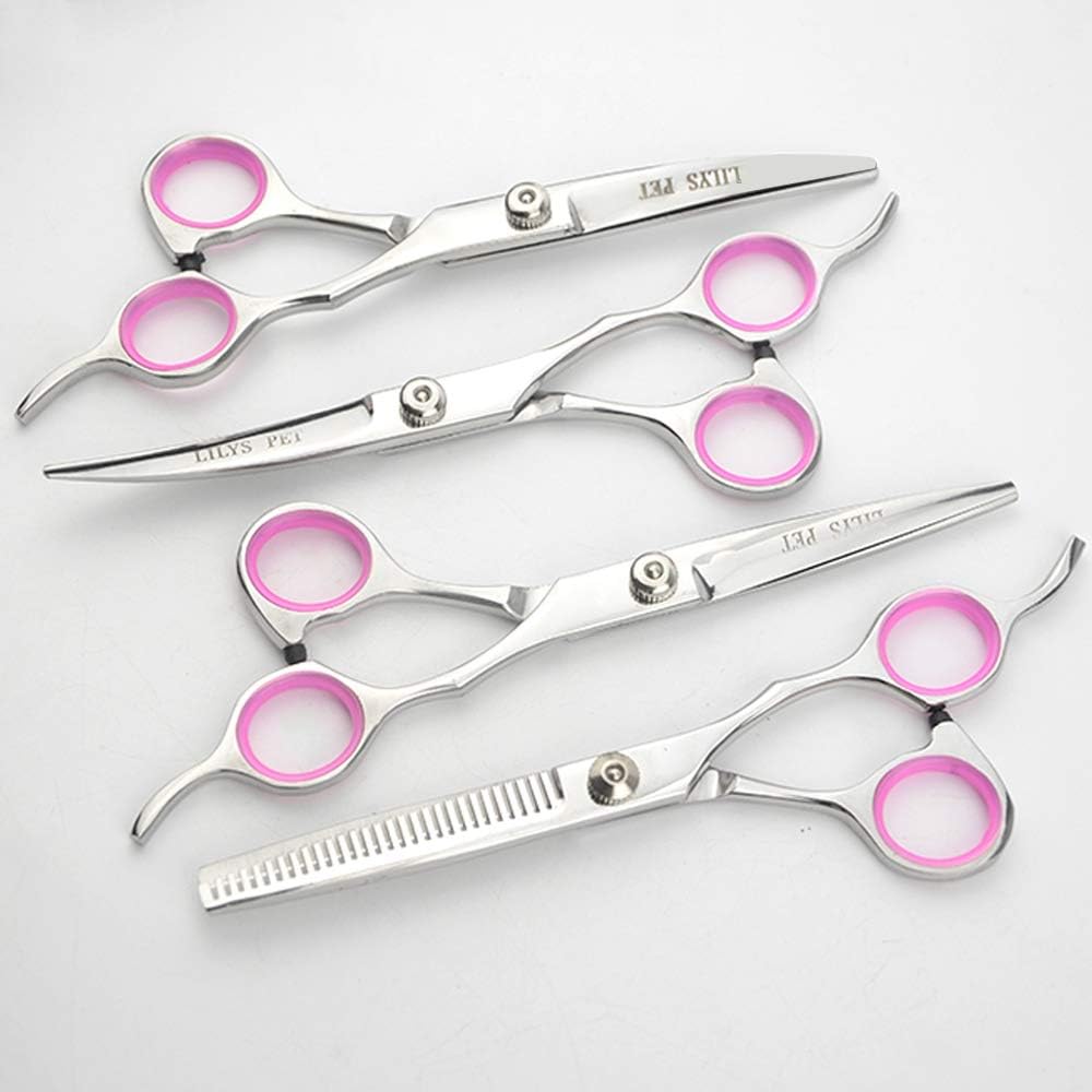 Professional PET DOG Grooming scissors suit,Cutting&Curved&Thinning shears (6.0")