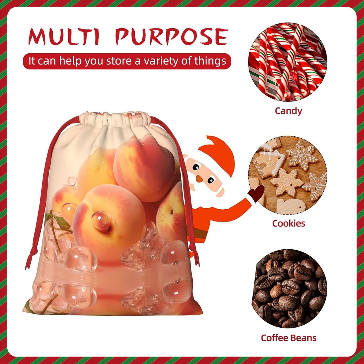 Fresh peach S Printed Gift Bags - Perfect for Weddings, Christmas, Birthdays, and Parties - S - L