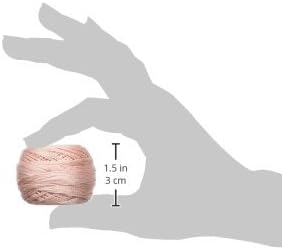 116 8-224 Pearl Cotton Thread Balls, Very Light Shell Pink, Size 8