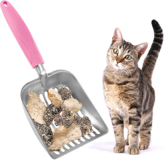 Large Cat Litter Scoop, Life Transforming Cat Scooper, Reduces Hand Fatigue, Saves Clear Litter, Makes Scooping Faster and Easier