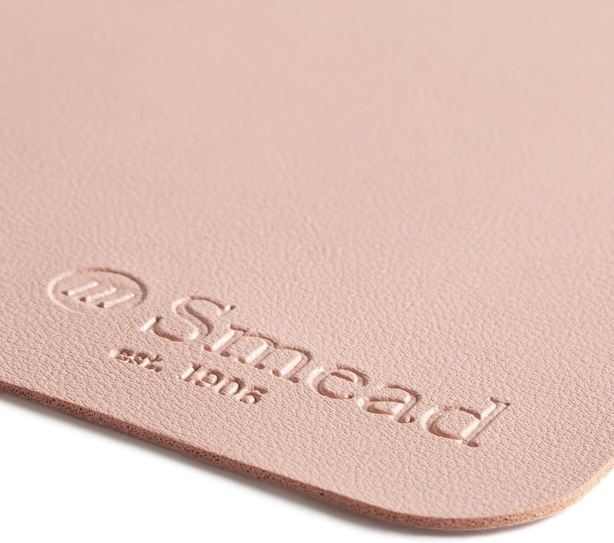 Vegan Leather Desk Pad Mat, Office Desk Mat, Large, Dusty Rose Pink