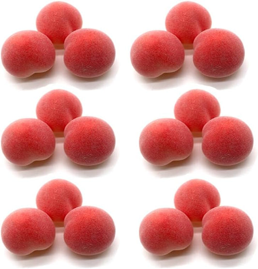 Aliotech 18Pcs Artificial Peach Fake Peach Mini Fruit Small Peach Simulation Lifelike for Home Cabinet Table Party Kitchen Decoration Photography Prop
