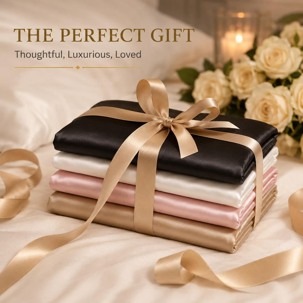 Silky Satin Pillowcases Standard 2 Pack Hair Care Pink 20 x 26