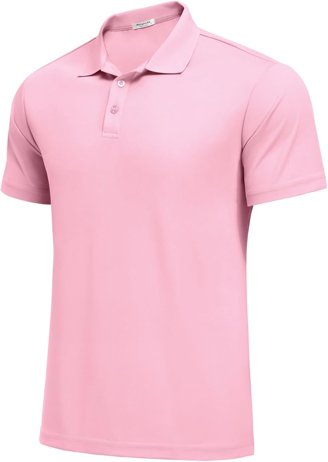 PINSPARK Polo Shirts for Men Short Sleeve Lightweight Quick Dry Golf T Shirt Moisture Wicking Casual Workout