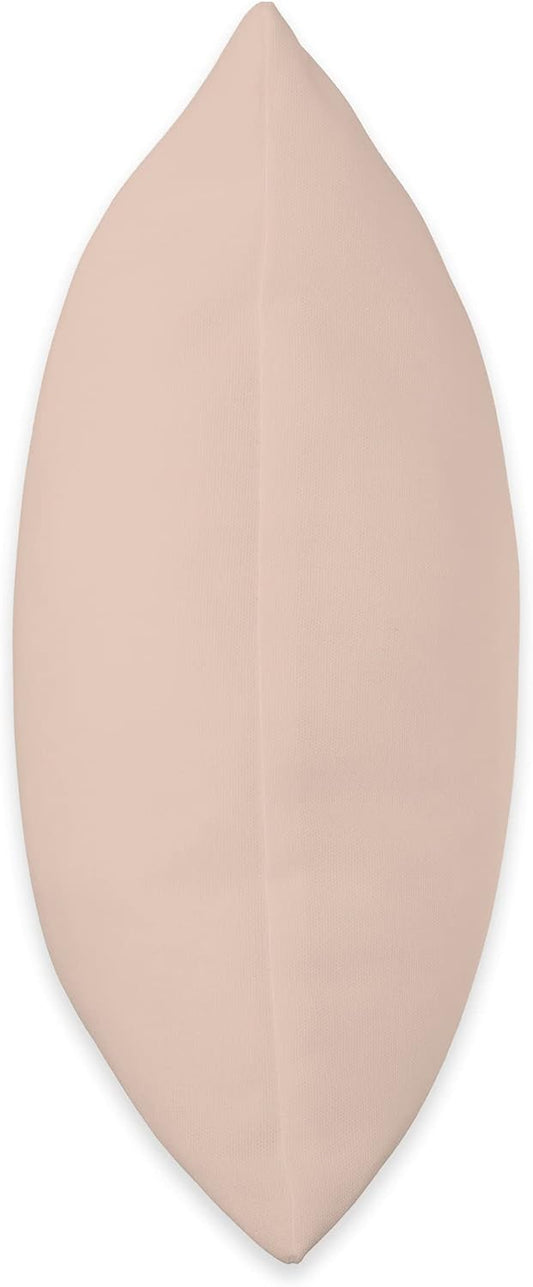 Simple Solid Vintage Rose Pastel Pink Color Cream Colors Throw Pillow