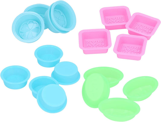 Silicone Cake Set, Food Grade Multifunctional Baking 16pcs Dark Blue Green Pink Light Blue - Safe Non - Material, Easy Clean, Ideal for Kitchen, Parties & Camping