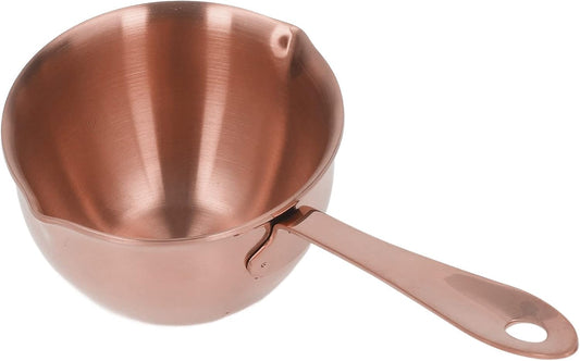304 Stainless Steel Saucepan, Effective Home Cooking Pan for Hot Oil Spill Prevention for Chefs Stainless Steel (Rose Gold)