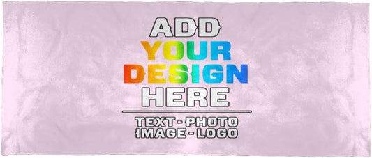 Custom Yoga Towel,Personalized Soft Towels Add Your Design Beach Towel with Picture Text Logo Name for Home Outdoor Sports Gym Yoga Light Pink